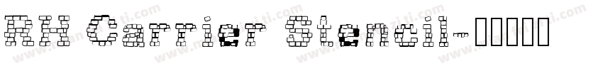 RH Carrier Stencil字体转换